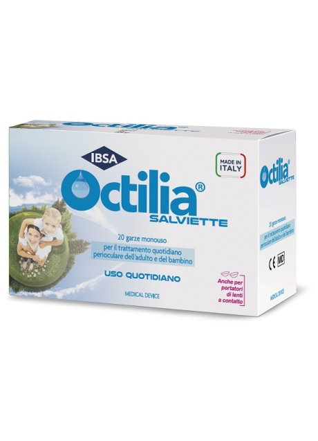 OCTILIA SALVIETTE PERIOCULARI 20 GARZE IN VISCOSA NON STERILI