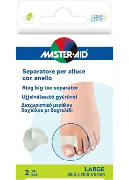 SEPARATORE ALLUCE MASTER-AID FOOTCARE CON ANELLO LARGE 2 PEZZI D4