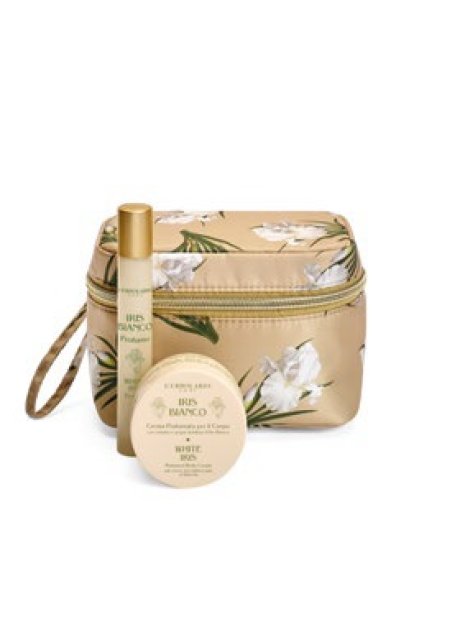 IRIS BIANCO MINI BEAUTY CASE PETALO 1 PROFUMO 15 ML + 1 CREMA PROFUMATA CORPO 75 ML