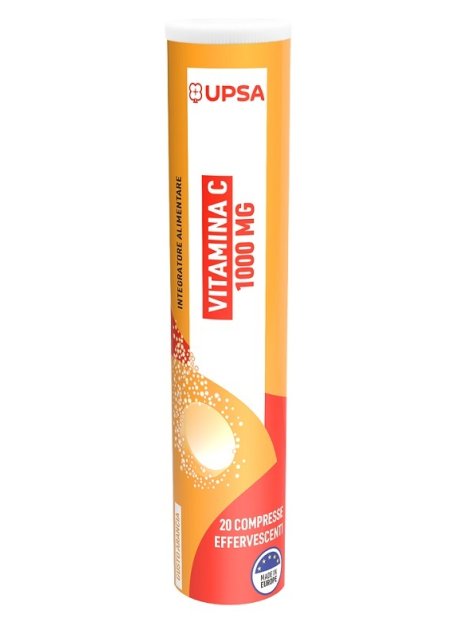 UPSA VITALITY VITAMINA C 1000 MG 20 COMPRESSE EFFERVESCENTI UPSA VITALITY VITAMINA C 1000 MG 20 COMPRESSE EFFERVESCENTI