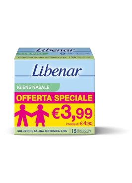 SOLUZIONE ISOTONICA LIBENAR 15 FLACONCINI DA 5 ML TAGLIO PREZZO