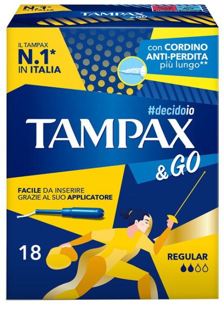TAMPAX &GO REGULAR 18 PEZZI