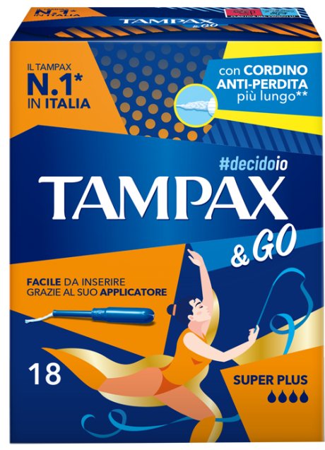 TAMPAX &GO SUPER PLUS 18 PEZZI