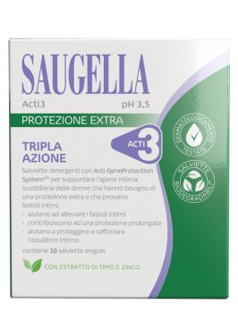 SAUGELLA ACTI3 SALVIETTINE 10 PEZZI