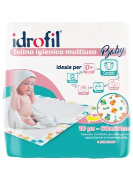 IDROFIL TELINO IGIENICO MULTIUSO BABY 60X60 CM 15 PEZZI