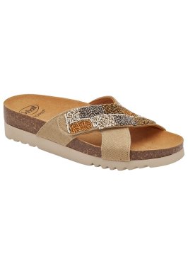 CALZATURA LA SERENA STRAP CANVAS+BEADS BIS W SAND 37