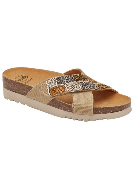 CALZATURA LA SERENA STRAP CANVAS+BEADS BIS W SAND 37