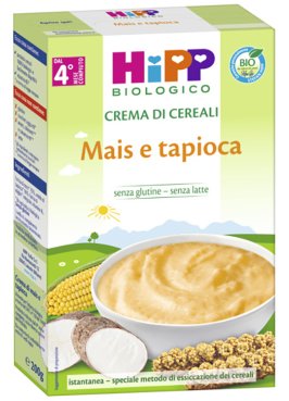 HIPP BIO CREMA CEREALI MAIS/TAPIOCA 200 G