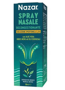 NAZAR SPRAY NASALE DECONGESTIONANTE SOLUZIONE IPERTONICA 2,2% 20 ML
