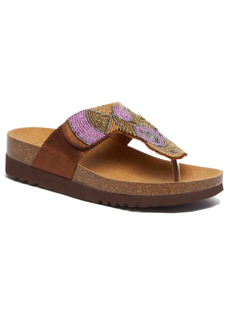 CALZATURA TANISHA SATIN+BEADS BIS W BROWN 37