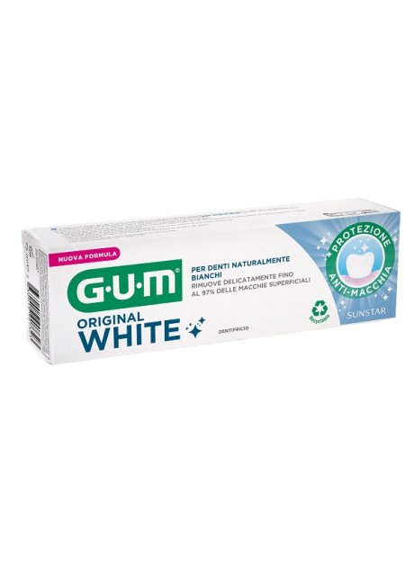 GUM ORIGINAL WHITE DENTIFRICIO SBIANCANTE 75 ML NUOVA FORMULA GUM ORIGINAL WHITE DENTIFRICIO SBIANCANTE 75 ML NUOVA FORMULA