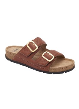 CALZATURA BORA 2 STRAPS SYNTHETIC TOBACCO 37