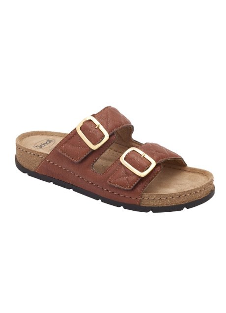 CALZATURA BORA 2 STRAPS SYNTHETIC TOBACCO 37