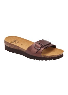 CALZATURA GINNI LAMINATED SYNTHETIC BIS W DK BROWN 37