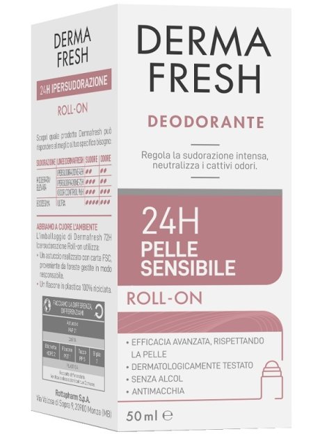 DERMAFRESH 24H PELLE SENSIBILE ROLL ON 50 ML