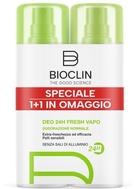 BIOCLIN DEODORANTE 24H VAPO FRSG NUOVA FORMULA 2 PEZZI 100 ML BIPACK BIOCLIN DEODORANTE 24H VAPO FRSG NUOVA FORMULA 2 PEZZI 100 ML BIPACK