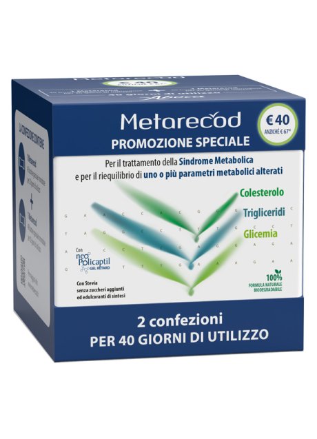 METARECOD 40 BUSTINE GRANULARI DA 2,5 G 2 PEZZI METARECOD 40 BUSTINE GRANULARI DA 2,5 G 2 PEZZI
