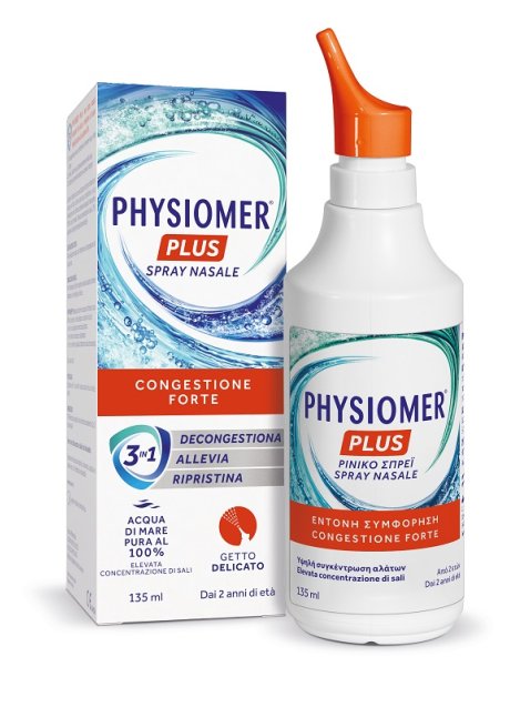SPRAY NASALE PHYSIOMER PLUS GETTO DELICATO 135 ML