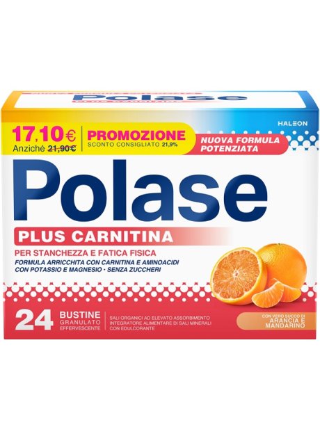 POLASE PLUS CARNITINA PROMO 24 BUSTINE GRANULATO EFFERVESCENTE DA 6,8 G POLASE PLUS CARNITINA PROMO 24 BUSTINE GRANULATO EFFERVESCENTE DA 6,8 G