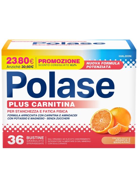 POLASE PLUS CARNITINA PROMO 36 BUSTINE GRANULATO EFFERVESCENTE DA 6,8 G POLASE PLUS CARNITINA PROMO 36 BUSTINE GRANULATO EFFERVESCENTE DA 6,8 G