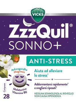 VICKS ZZZQUIL SONNO+ ANTISTRESS 28 CAPSULE