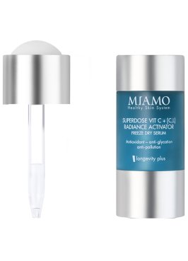 MIAMO LONGEVITY PLUS SUPERDOSE VITC C,L RADIANCE ACTIVATOR FREEZE DRY SERUM 5 ML