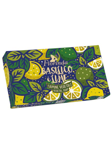 FLORINDA I CREMOSI BASILICO E LIME SAPONE VEGETALE 100 G