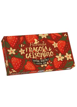 FLORINDA I CREMOSI FRAGOLA E GELSOMINO SAPONE VEGETALE 100 G