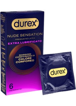DUREX NUDE SENSATION REGULAR EXTRA LUBRIFICATO 6 PEZZI