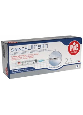 SIRINGA ULTRAFIN 2,5 ML GAUGE 23 1/4 10 PEZZI
