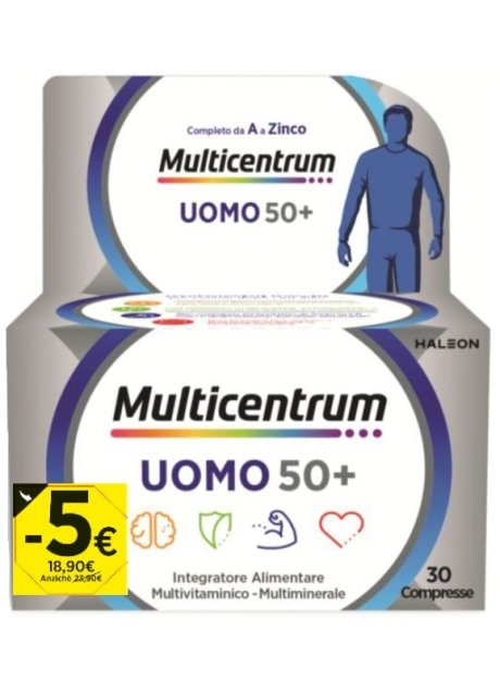 MULTICENTRUM UOMO 50+ 30 COMPRESSE PROMO 2026