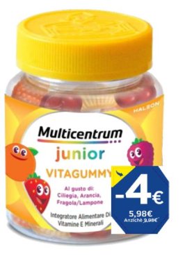 MULTICENTRUM VITAGUMMY 30 CARAMELLE GOMMOSE PROMO 2026