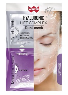 WINTER HYALURONIC LIFT COMPLEX DUAL MASK LIFTAGE PATCH OCCHIHYDROGEL + MASCHERA VISO GLASS SKIN WINTER HYALURONIC LIFT COMPLEX DUAL MASK LIFTAGE PATCH OCCHIHYDROGEL + MASCHERA VISO GLASS SKIN