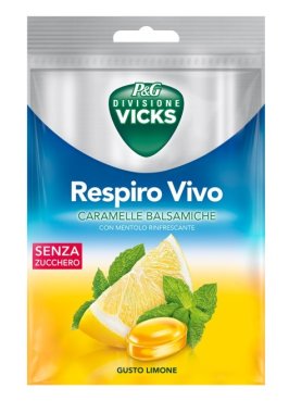 VICKS RESPIRO VIVO CARAMELLE BALSAMICHE LIMONE 72 G CON EDULCORANTI