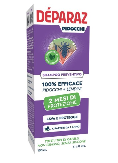 DEPARAZ SHAMPOO PREVENTIVO ANTI PIDOCCHIO 150 ML