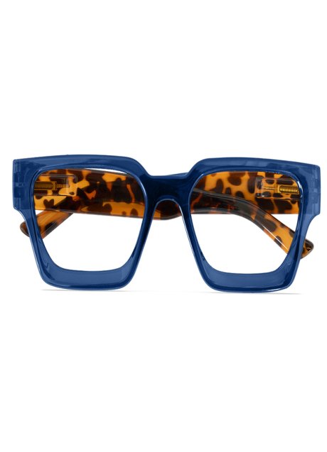 OCCHIALE DA LETTURA PREMONTATO TWINS PLATINUM VELVET BLU/DEMI +2,50