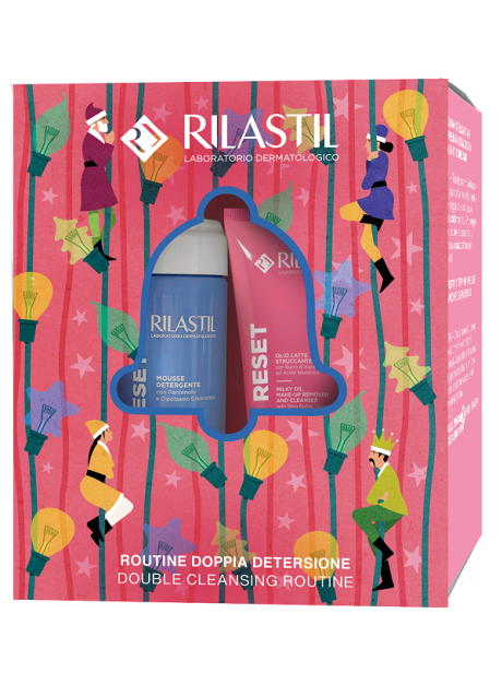 RILASTIL SKIN RESET COFANETTO NATALE SKIN RESET OLIO LATTE 100 ML + SKIN RESET MOUSSE DETERGENTE 165 ML RILASTIL SKIN RESET COFANETTO NATALE SKIN RESET OLIO LATTE 100 ML + SKIN RESET MOUSSE DETERGENTE 165 ML