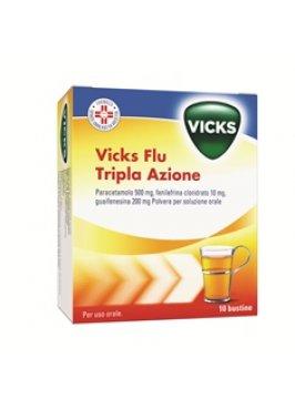 VICKS FLU TRIPLA AZIONE*orale polv 10 bust