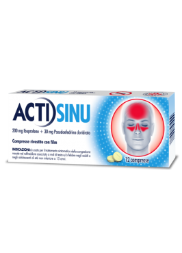 ACTISINU*12 cpr riv 200 mg + 30 mg