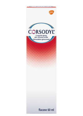CORSODYL*spray mucosa orale 60 ml 200 mg/100 ml