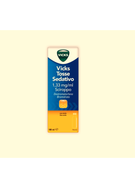 VICKS TOSSE SEDATIVO*1 flacone 180 ml 1,33 mg/ml sciroppo