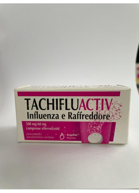 TACHIFLUACTIV INFLUENZA E RAFFREDDORE*10 cpr eff 500 mg + 60mg