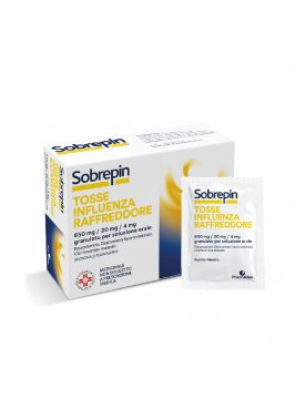 SOBREPIN TOSSE INFLUENZA RAFFREDDORE*orale 10 buste 650 mg +20 mg + 4 mg