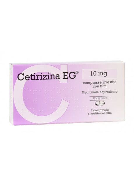 CETIRIZINA (EG)*7 cpr riv 10 mg