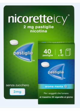 NICORETTEICY*40 pastiglie 2 mg NICORETTEICY*40 pastiglie 2 mg
