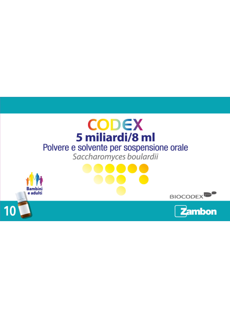 CODEX*orale sosp 10 flaconcini 5 mld 8 ml