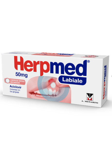 HERPMED LABIALE*2 cpr buccali 50 mg